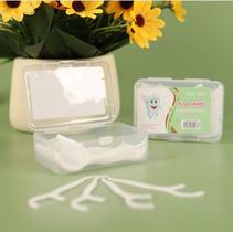 Caixa com 25 palhetas de fio dental