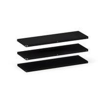 Caixa Com 3 Prateleiras em Aço Com Reforço Pandin 92 x 30 cm Preto