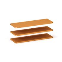 Caixa Com 3 Prateleiras em Aço Com Reforço Pandin 92 x 40 cm Laranja