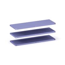 Caixa Com 3 Prateleiras em Aço Com Reforço Pandin 92 x 40 cm Lílas