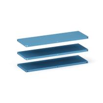 Caixa Com 3 Prateleiras em Aço Sem Reforço Pandin 92 x 30 cm Azul Dali