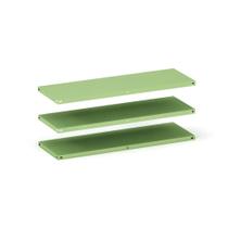 Caixa Com 3 Prateleiras em Aço Sem Reforço Pandin 92 x 30 cm Verde Caixa Com 3 Prateleiras em Aço Sem Reforço Pandin 92 x 30 cm Verde