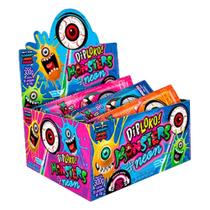 Caixa com 30 Pirulitos Dip Loko Neon Monster - Brilha No Escuro