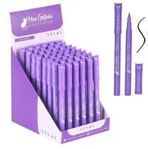 Caixa com 48 Unid Delineador Traço Fino Meu Gatinho Preferido - Vivai/ WX Beleza