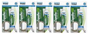 Caixa Com 5 Adesivo Especial Para Espelho Fix Blister 85g Tek Bond