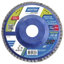 Caixa com 5 Discos de Lixa Flap 4.1/2" Grão 60 R-822 Evolution Norton