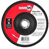 Caixa com 5 Discos de Lixa Flap 7" Grão 40 Nove54 Caixa com 5 Discos de Lixa Flap 7" Grão 40 Nove54