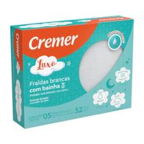 Caixa Com 5 Fralda De Pano Luxo 68x70cm Com Bainha - Cremer