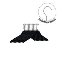 Caixa com 50 Cabides de Madeira Sem Barra Resistente e Elegante Caixa com 50 Cabides de Madeira Sem Barra Resistente e Elegante