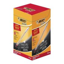 Caixa com 50 Canetas Esferográfica Cristal Fina Vermelha Bic Caixa com 50 Canetas Esferográfica Cristal Fina Vermelha Bic