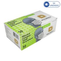 Caixa com 50 Máscaras Descarpack Branca Descartável