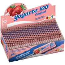 Caixa Com 50 Pirulitos Mastigáveis Yogurte 100 Original-DORI