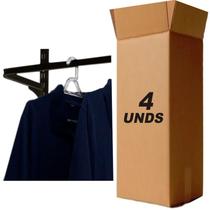 Caixa com 6 Cabideiros 90cm Smart Black