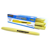 Caixa com 6 Canetas Marca Texto Amarelo Tom Pastel Ponta Chanfrada Masterprint MP 612 Caixa com 6 Canetas Marca Texto Amarelo Tom Pastel Ponta Chanfrada Masterprint MP 612