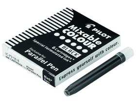Caixa com 6 Cartuchos de Tinta Preta para Caneta Caligráfica Pilot Parallel Pen