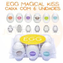 Caixa com 6 Masturbadores Egg Magical Kiss Vipmix