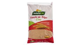 Caixa com 6 pacotes de Farelo De Trigo Fino 500g - Natural Life - Kodilar