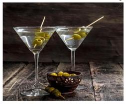 Caixa com 6 taças para Martini 250ml vidro