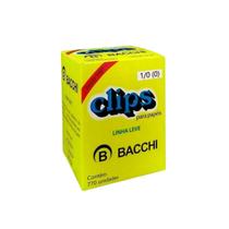 Caixa com 770 clips galvanizados 1/0 (0) clipes bacchi novos