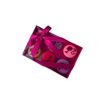 Caixa com berço para 6 macarons - Pink Fosco - Ref.CC16B6FPK - 4 unidades - San Felipo - Rizzo Caixa com berço para 6 macarons - Pink Fosco - Ref.CC16B6FPK - 4 unidades - San Felipo - Rizzo
