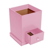 Caixa Com Gaveta Para Flores e Decorações Rosa Bebê (02 unidades)