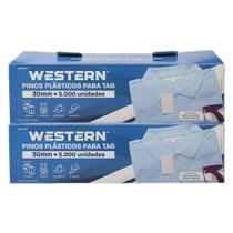 Caixa Com Pinos Plásticos Para Tag De Roupas Comércio Com 10.000 Peças - Western