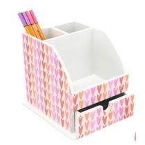 Caixa Com Porta Lapis Coracoes