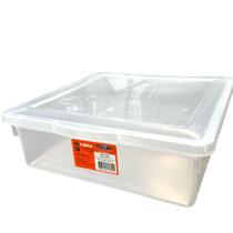 CAIXA COM TAMPA 8L ORGANIZADORA BIOPRATIKA 33x10x31,5CM 0325