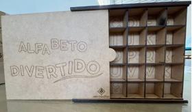 Caixa Com Tampa em MDF Cru 3mm Com Letras Gravadas