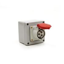 Caixa Com Tomada Industrial 2p+t 32A 380/440V Strahl SD-3639 Caixa Com Tomada Industrial 2p+t 32A 380/440V Strahl SD-3639