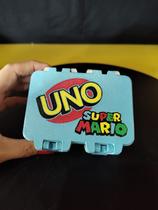 Caixa Com Travas Case Para Jogo Uno Super Mario Bros Cartas