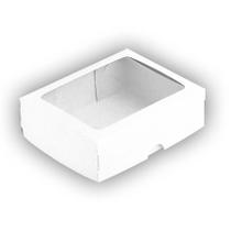 Caixa com Visor S18 (11,5cm x 15,5cm x 3,5cm) Branca 10 unidades Assk Embalagens