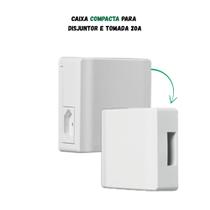Caixa compacta + tomada 20a - sobrepor - ilumi (sem disjuntor)