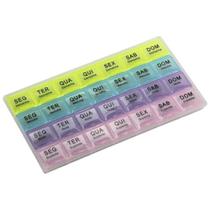 Caixa Comprimido Porta Medicamento Semanal 4x Dia