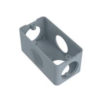 Caixa condulete 5 entradas cinza