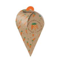 Caixa Cone - Kraft Cenoura - 6 x 6 x 14,5 cm - 10 unidades - Cromus Páscoa - Rizzo Caixa Cone - Kraft Cenoura - 6 x 6 x 14,5 cm - 10 unidades - Cromus Páscoa - Rizzo