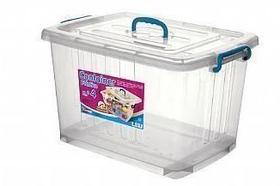 Caixa container com tampa n4 de 38,2 litros plastico,plasnew