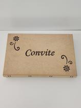 Caixa convite casamento padrinho 23x15x3,5