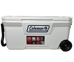 Caixa Cooler Termico Marine Branca 100QT 94L Com Rodas Coleman