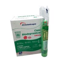Caixa Copo 180Ml Biodegradável Translúcido Cristalcopo 2500