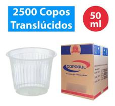 Caixa Copo Descartável 50ml Café Cafezinho Chá 2500 Unidades - Coposul