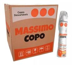 Caixa Copo PS Descartável Branco 200ml Massimo Copo 1000un