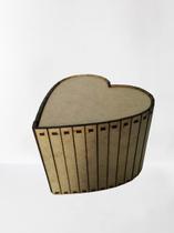 Caixa Coração Alta P MDF 15 x 15 x 12cm Caixa Coração Alta P MDF 15 x 15 x 12cm