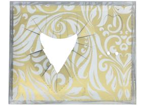 Caixa Coração De Colher 250G Dourado