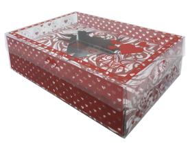 Caixa Coração De Colher 500G Vermelha