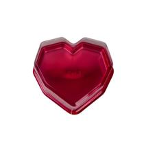 Caixa Coração Lapidado Vermelha 350g 1 Cavidade C/10 Un Presentes e Bombons BWB