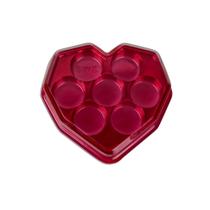 Caixa Coração Lapidado Vermelha P/ Bombons C/10 Un Embalagem Presente BWB