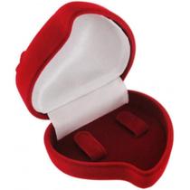 Caixa Coração Para Aliança Com 2 Ganchos Veludo Forro Cetim Caixa Coração Para Aliança Com 2 Ganchos Veludo Forro Cetim