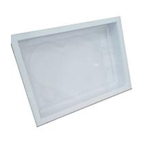 Caixa Coração plano G Branca com 5 un. Crystal Rizzo Caixa Coração plano G Branca com 5 un. Crystal Rizzo