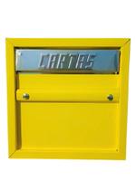 Caixa correio carta correspondência portão grade ou embutir em parede / muro chapa de aço AMARELA Caixa correio carta correspondência portão grade ou embutir em parede / muro chapa de aço AMARELA